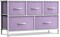 Sorbus Dresser with 5 Drawers - Storage Chest Organizer Unit with Steel Frame, Wood Top, Easy Pull Fabric Bins - Long Wide TV Stand for Bedroom Furniture, Hallway, Closet & Office Organization